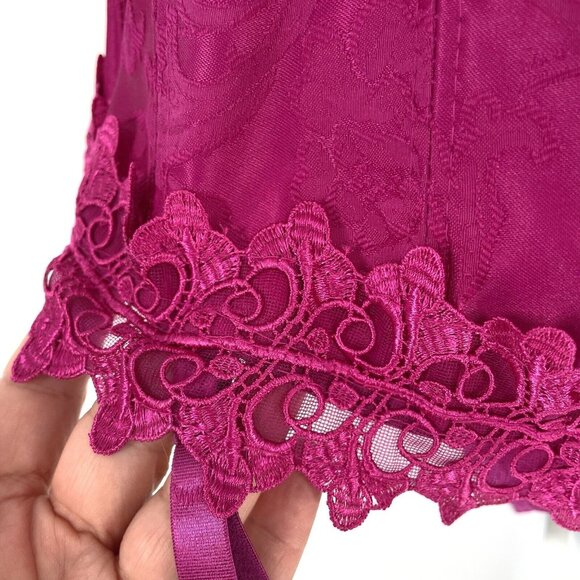 Elegant Women's Lace Halter Corset - Pink - Picture 4 of 16